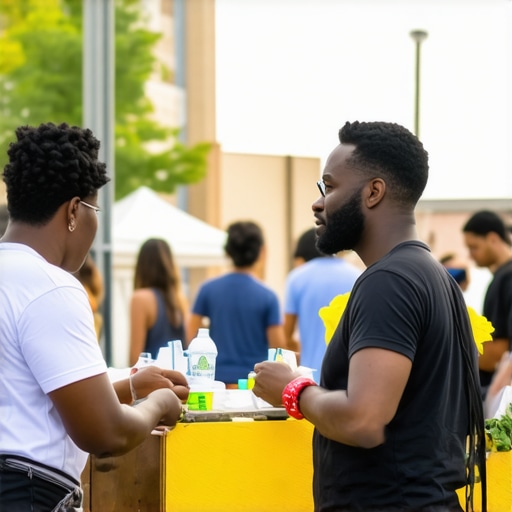 Local community event in Saint Paul with business participation