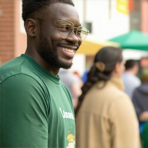 Business owner engaging with community in Saint Paul, optimizing local SEO