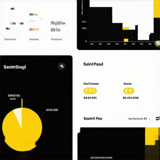 BrightLocal dashboard displaying local SEO rankings and analytics for Saint Paul businesses.