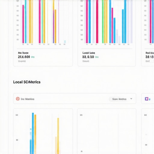 Google Analytics dashboard displaying local SEO analytics