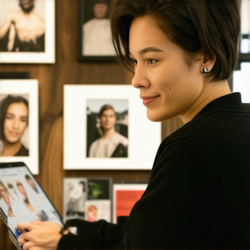 Business owner optimizing Google My Business profile with photos and reviews in Saint Paul