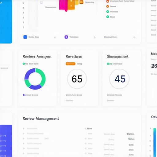 A digital marketing dashboard displaying SEO rankings, reviews, and analytics for local businesses in Saint Paul