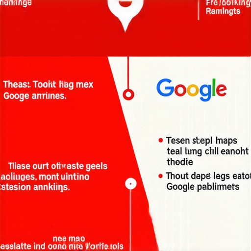 Infographic illustrating key steps to improve Google Maps ranking in Saint Paul