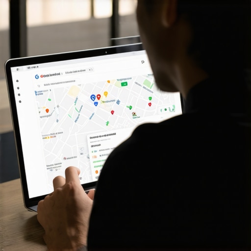 Business owner optimizing Google My Business profile