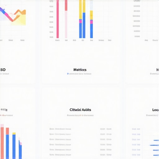 Screenshot of local SEO tools showing citation and rank tracking