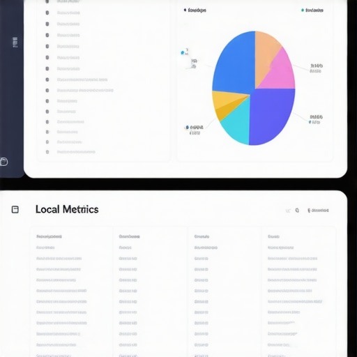 Screenshot of local SEO analytics dashboard showing Google Maps ranking stats and reviews