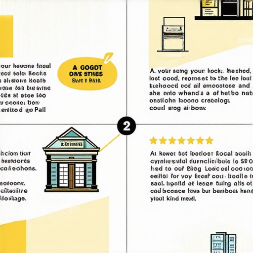 Diagram illustrating steps to optimize a Saint Paul business for local SEO including GMB, keywords, citations, and reviews.