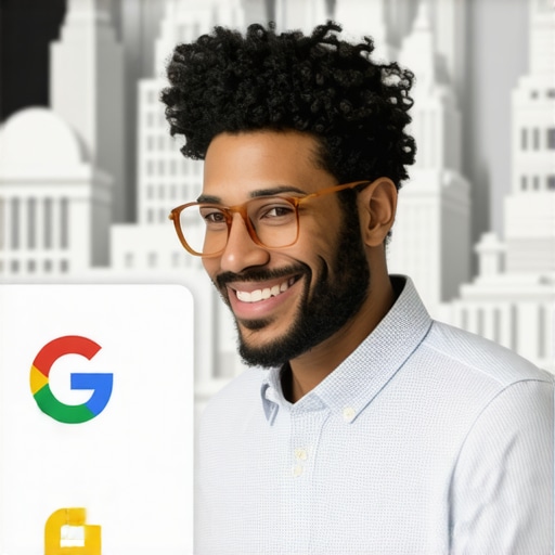 A digital marketing professional improving a Google My Business profile with Saint Paul landmarks