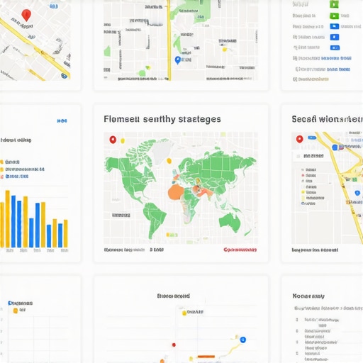 Dashboard showing local SEO metrics including Google Maps ranking, citations, and website traffic